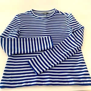 COS Ladies long sleeve top Excellent condition Structured look Strips blue /blue